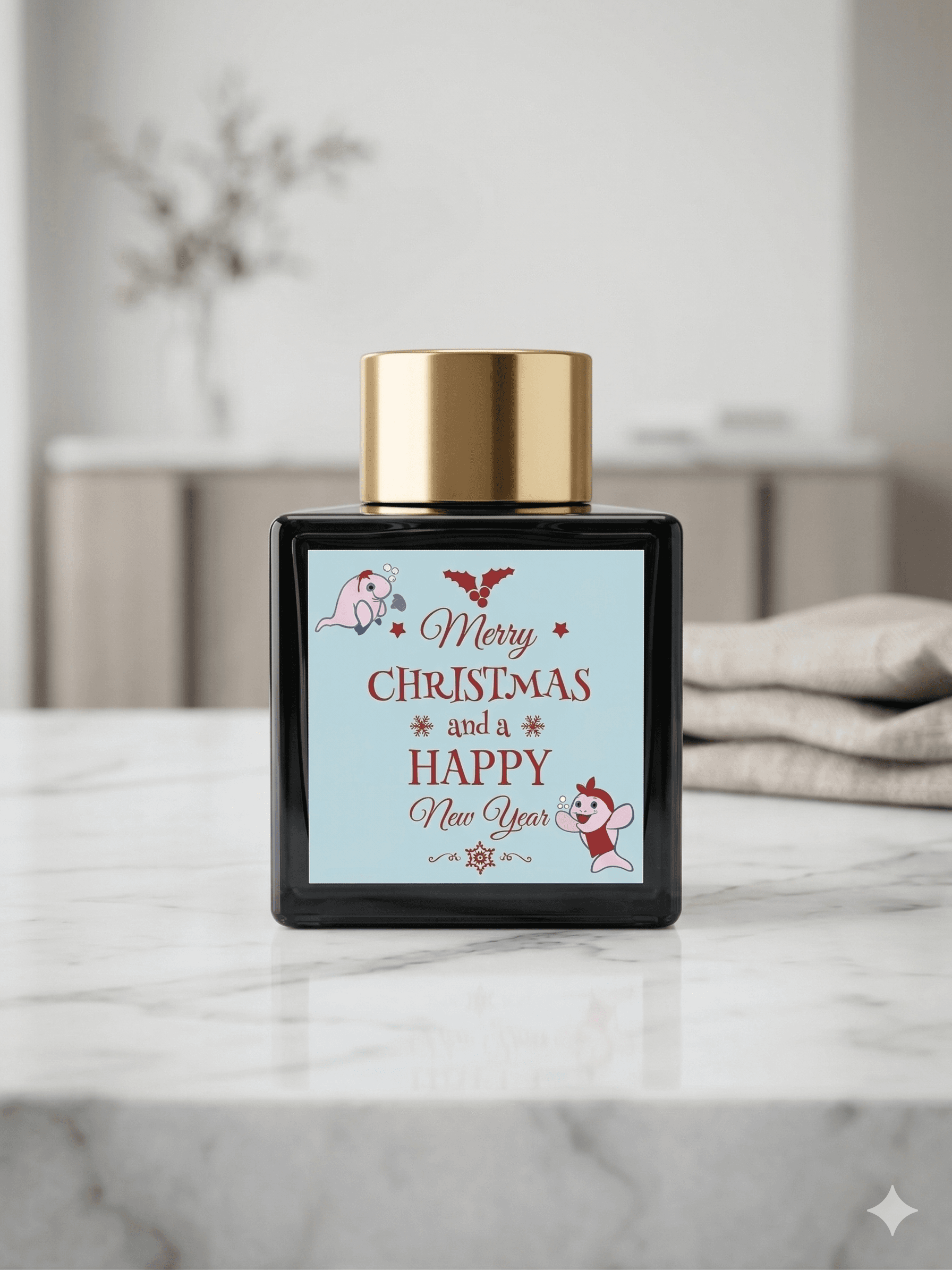 Custom branded hat with leather patch logo — Sarasota Florida