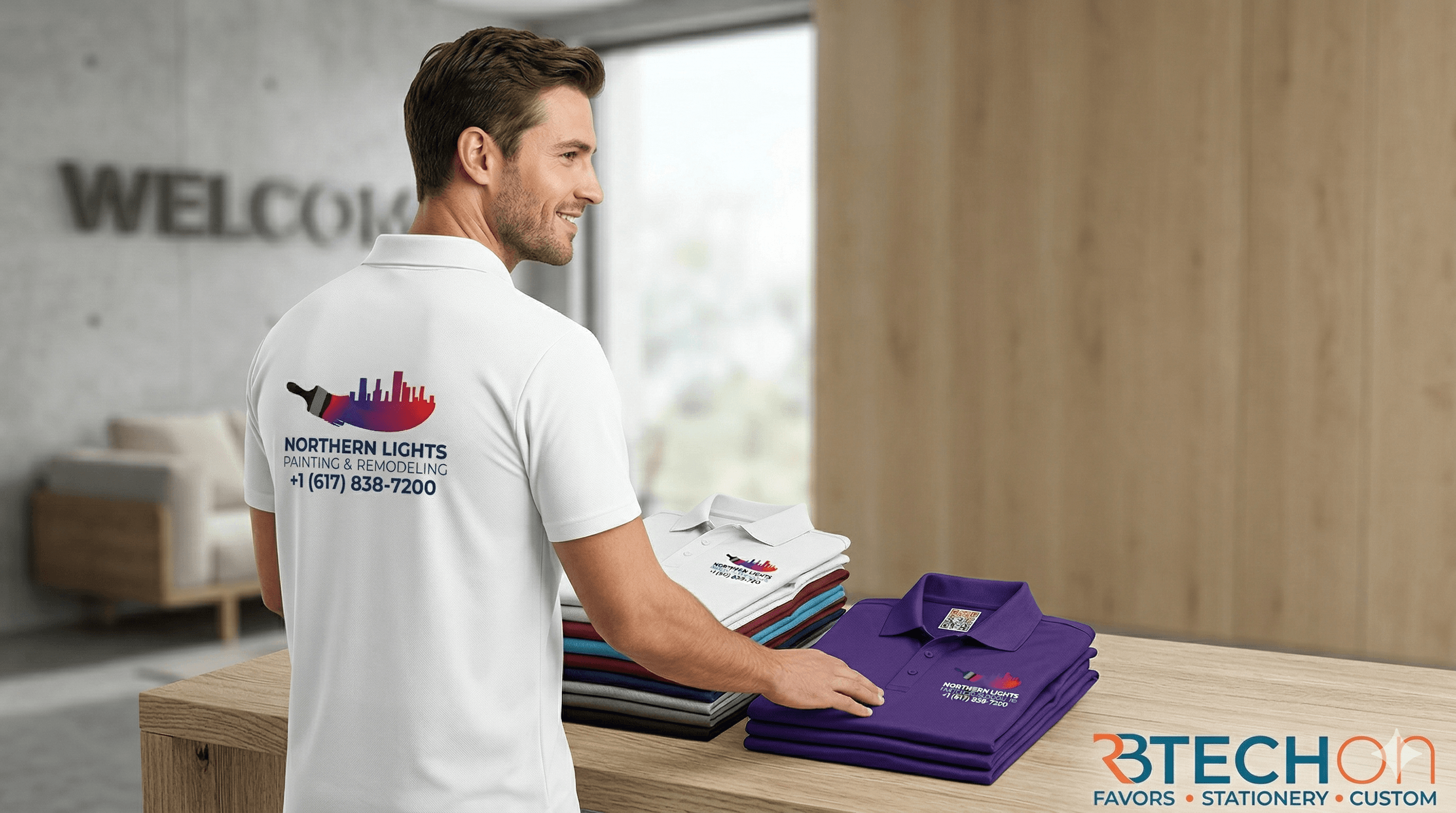 Custom Apparel — Polos, Uniforms & Performance Shirts | RBTechon