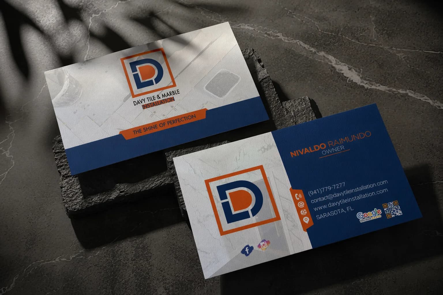 Custom business card design — RBTechon Sarasota Florida